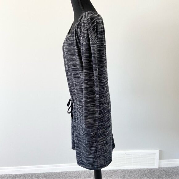 Loft Space Dye Scoop Neck Casual Dress Waist  Tie - Picture 2 of 15